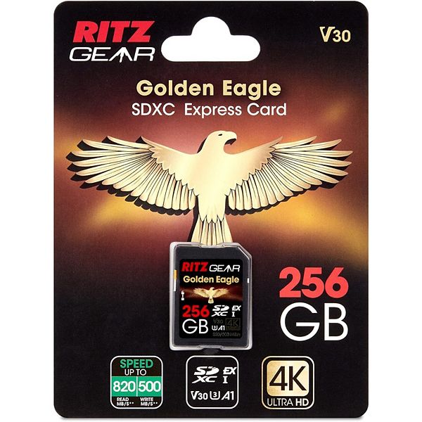 Ritz Gear Sdexpress Golden Eagle Sdxc Sd Card, Express Sd Card