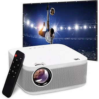 Kodak Flik X10 Full Hd Projector Kit, 1080p Movie Projector Bundle With 100” Projection Screen