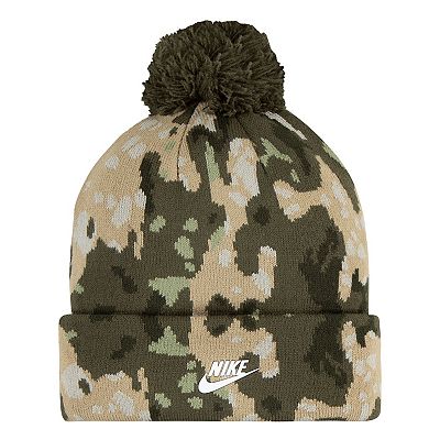 Kids Nike Camo Pop Beanie Touch Screen Gloves Set