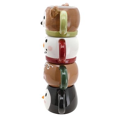 St. Nicholas Square® 4-pc. Holiday Icons Stacking Mug Set