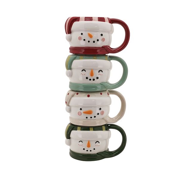 St. Nicholas Square® 4-pc. Snowmen Stacking Mug Set - Multi