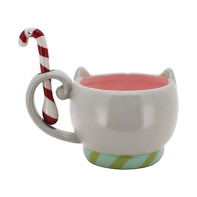 St. Nicholas Square® 2-pc. Holiday Cat Mug With Spoon Set