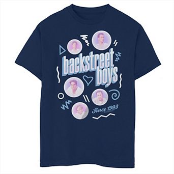 Boys 8-20 Backstreet Boys Since 1993 Face Badges Husky Graphic Tee