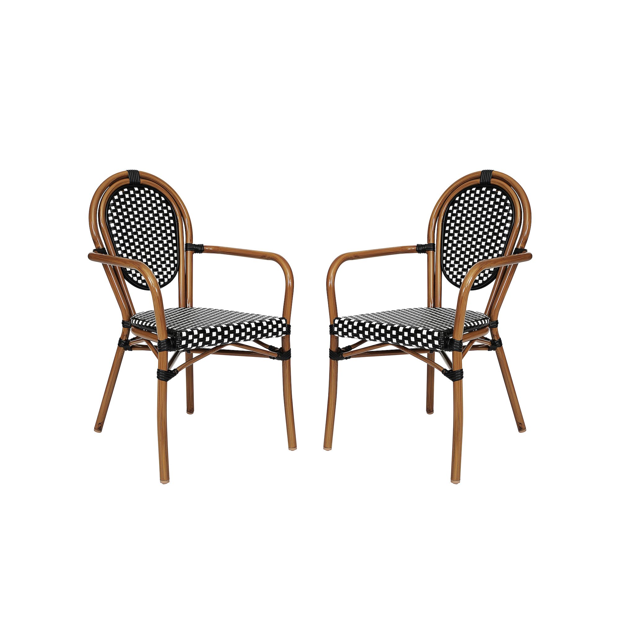 Flash Furniture Lourdes Indoor / Outdoor Commercial Thonet Bistro Stack Cha