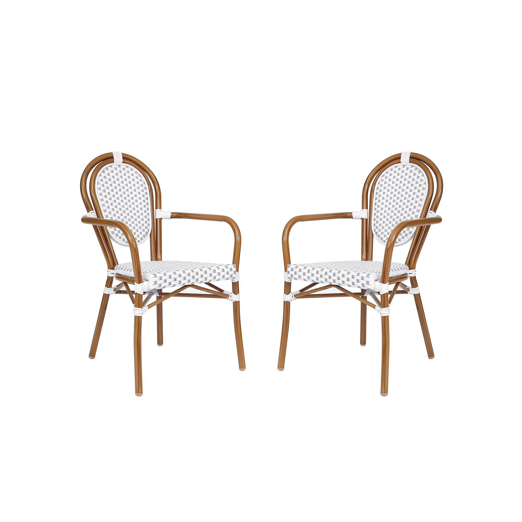 Flash Furniture Lourdes Indoor / Outdoor Commercial Thonet Bistro Stack Cha