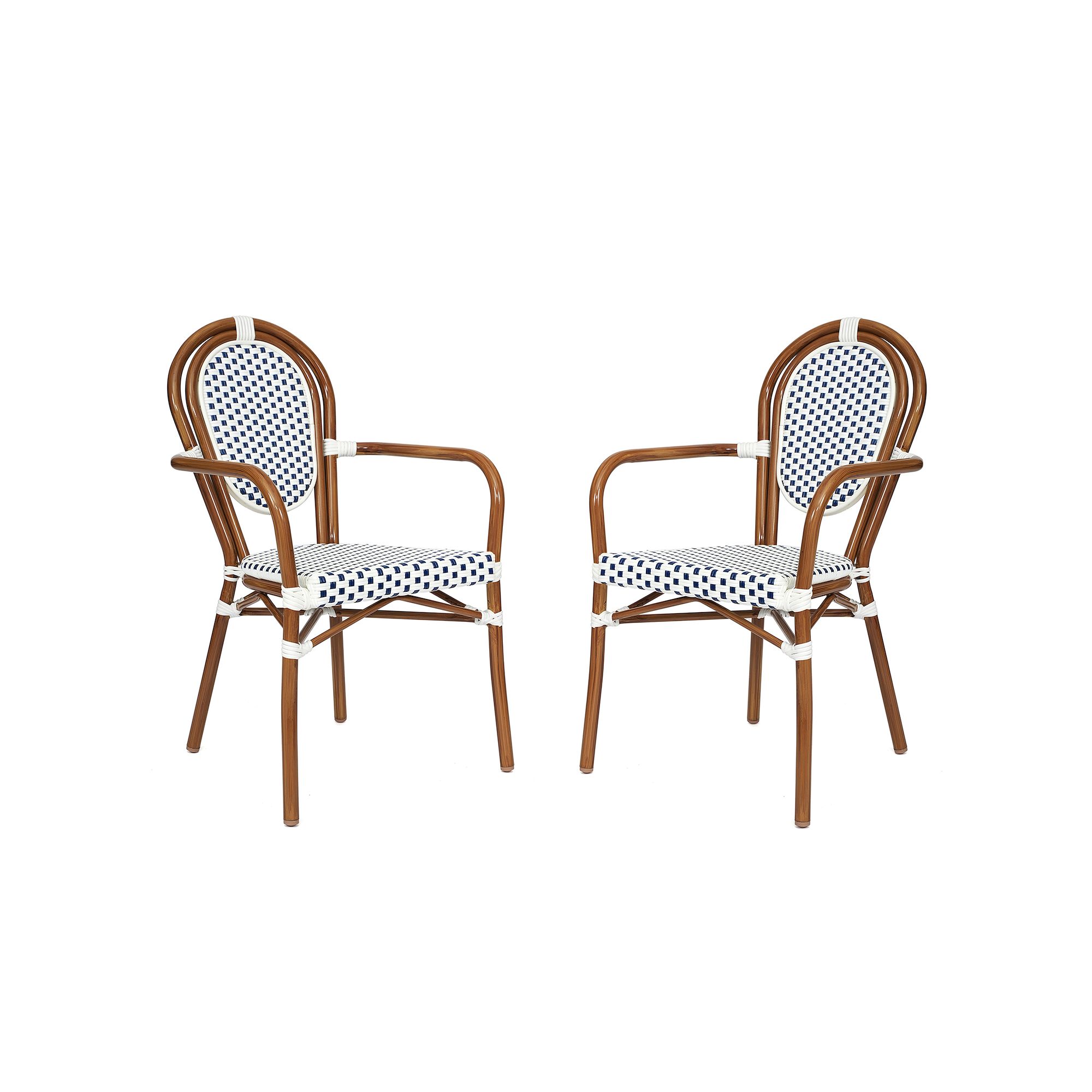 Flash Furniture Lourdes Indoor / Outdoor Commercial Thonet Bistro Stack Cha