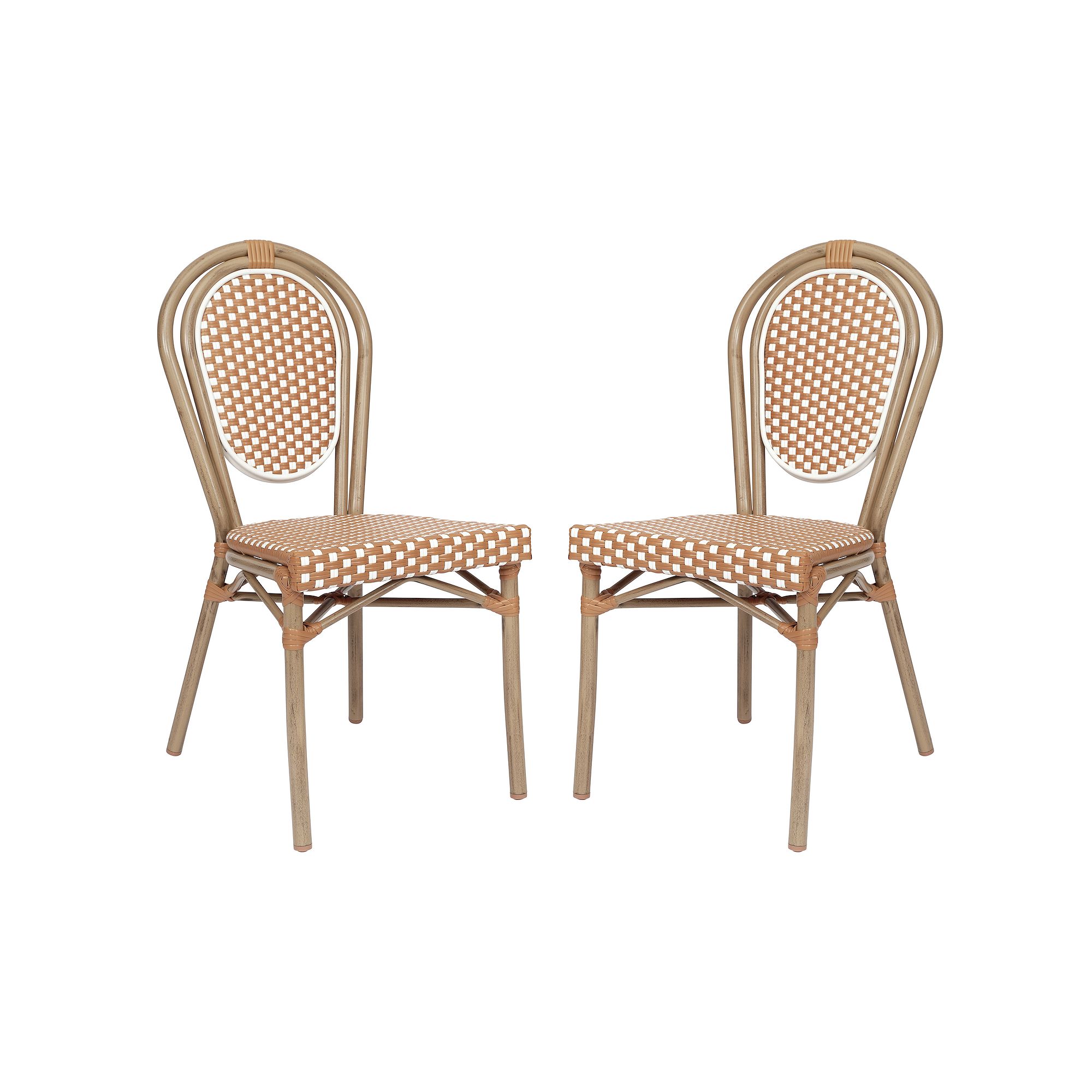 Flash Furniture Lourdes Indoor / Outdoor Commercial Thonet Bistro Stacking 