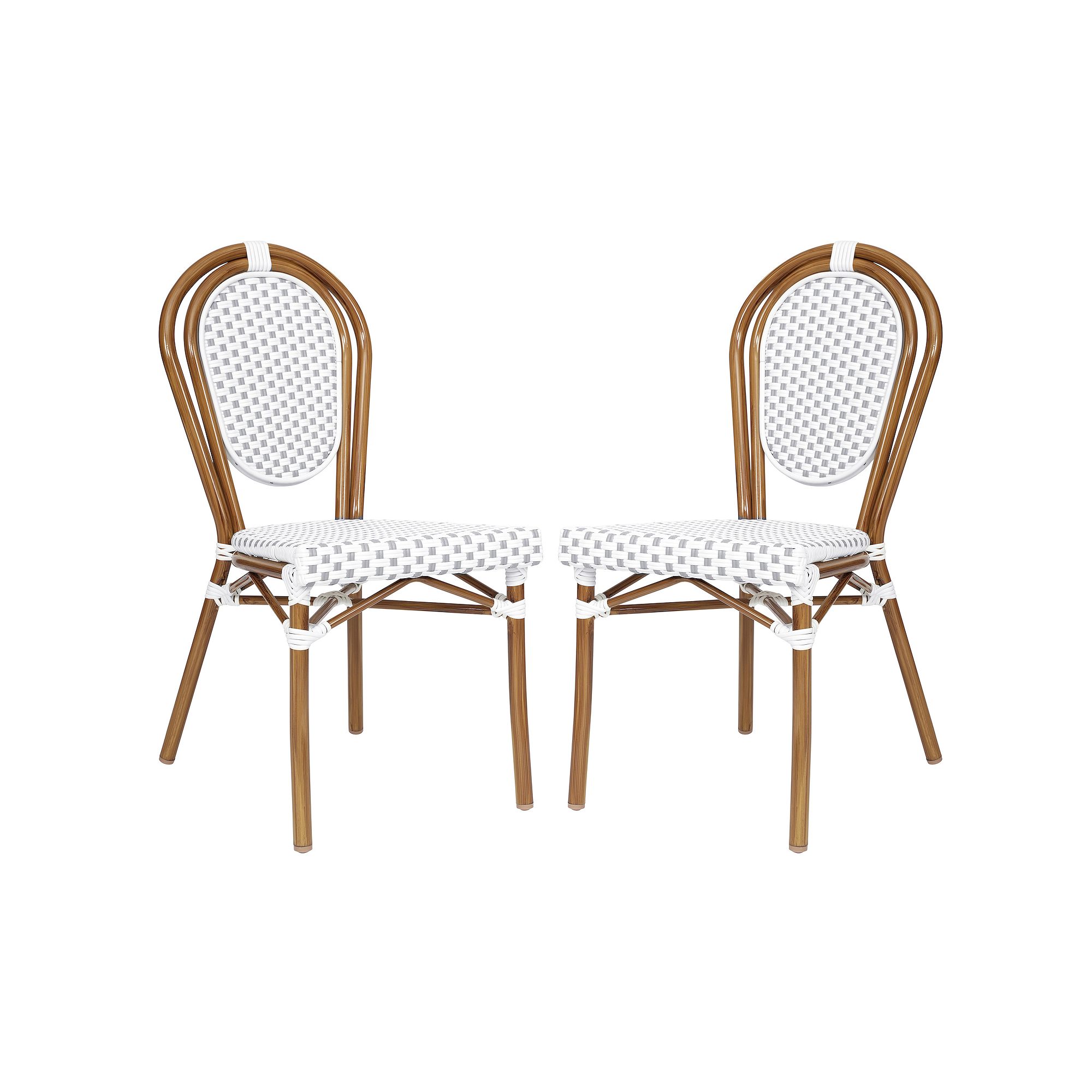 Flash Furniture Lourdes Indoor / Outdoor Commercial Thonet Bistro Stacking 