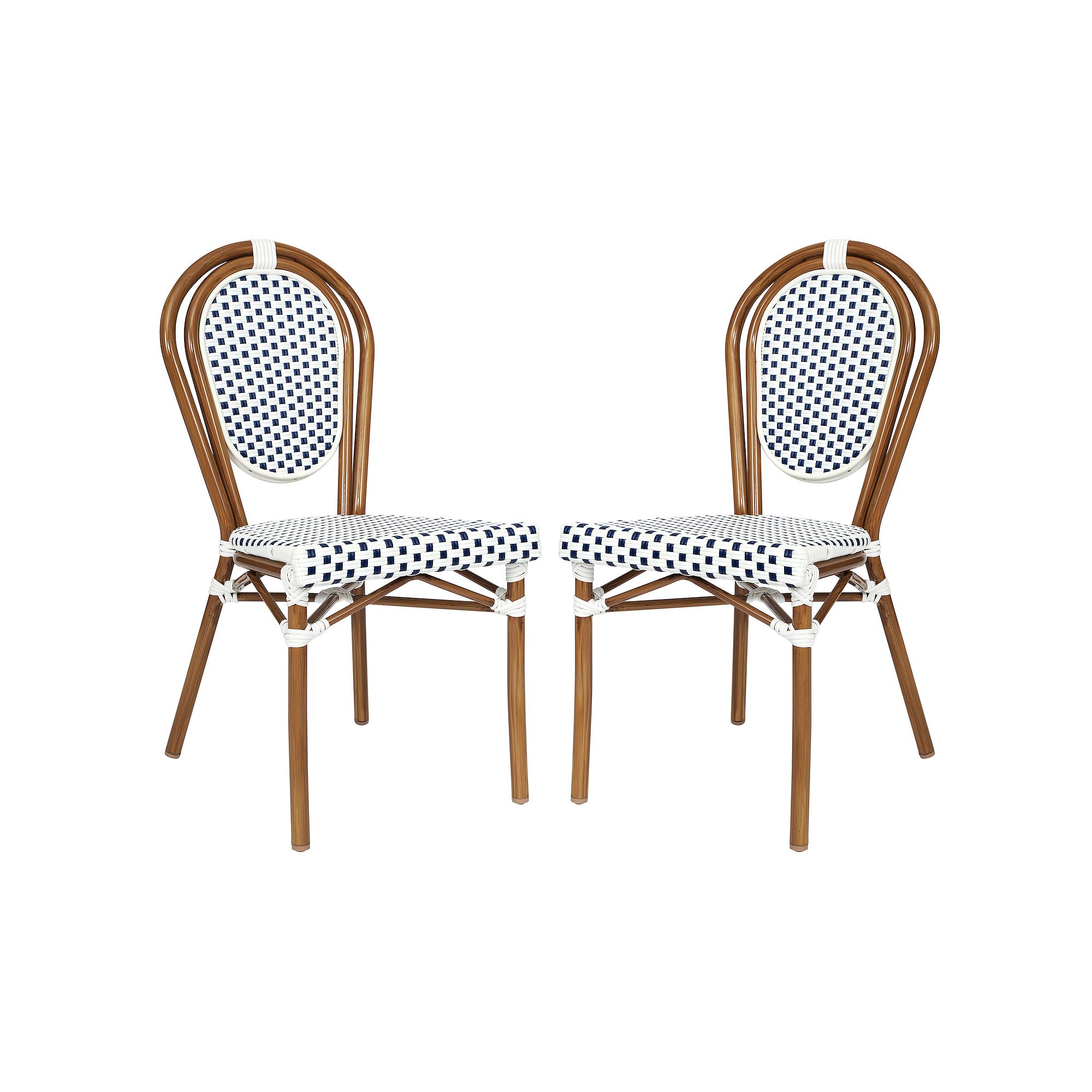 Flash Furniture Lourdes Indoor / Outdoor Commercial Thonet Bistro Stacking 
