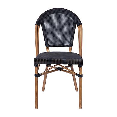 Flash Furniture Marseille Indoor / Outdoor Commercial French Bistro Stacking Chair 2-piece Set