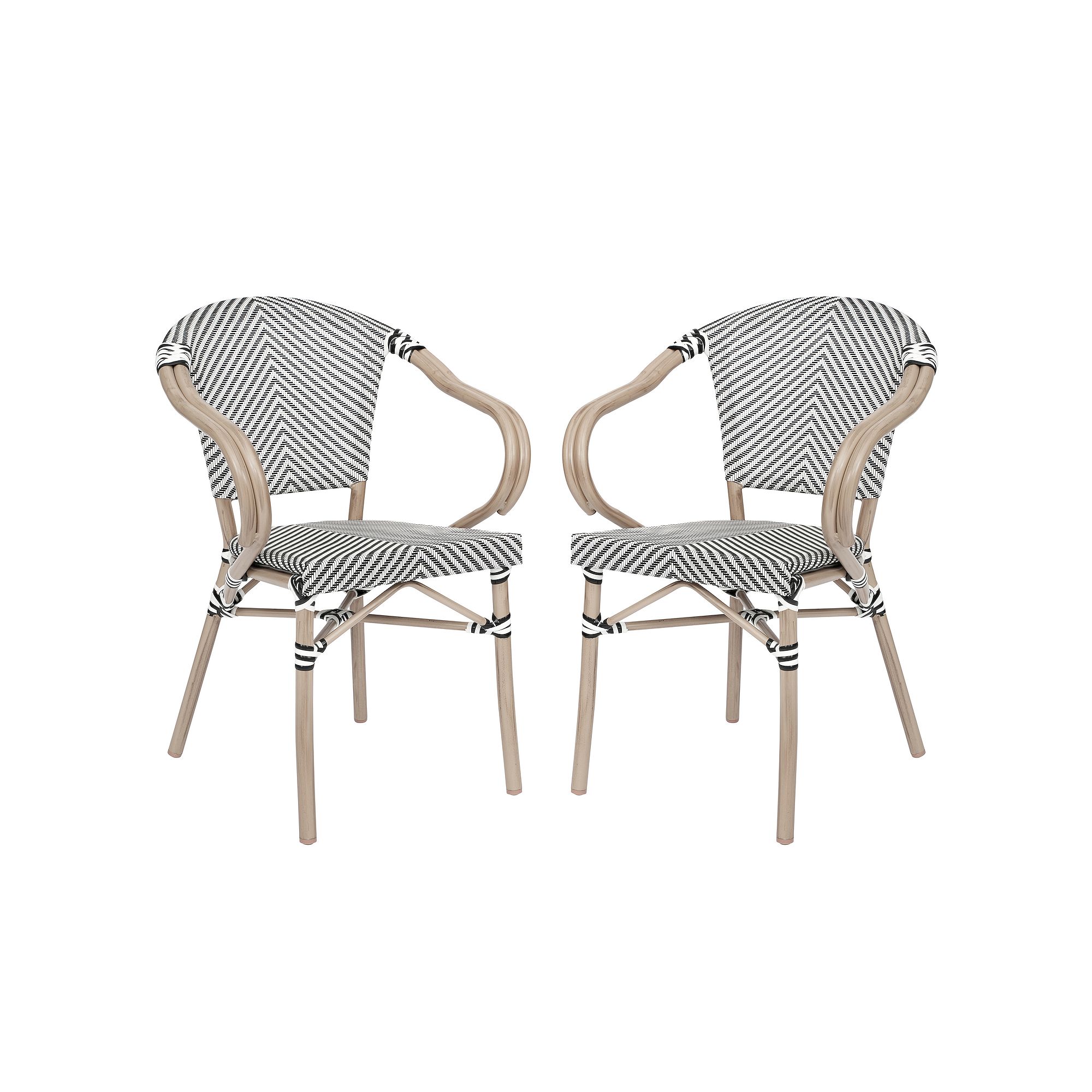 Flash Furniture Marseille Indoor / Outdoor Commercial Bistro Mesh Stacking 