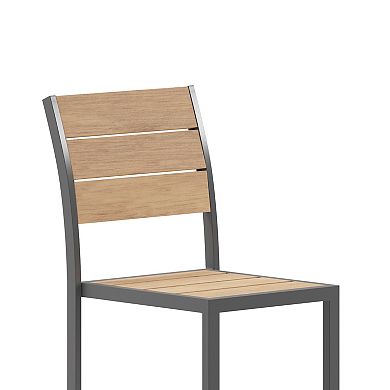 Flash Furniture Finch Commercial Grade Armless Patio Chair