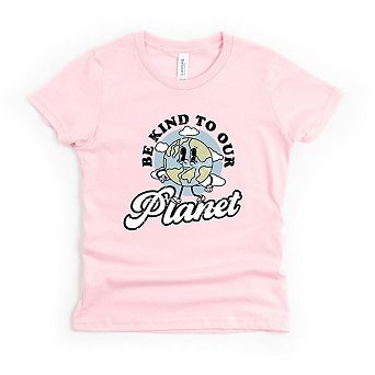 Be Kind To Our Planet Toddler Short Sleeve Graphic Tee