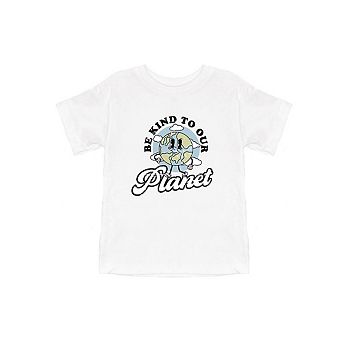 Be Kind To Our Planet Toddler Short Sleeve Graphic Tee