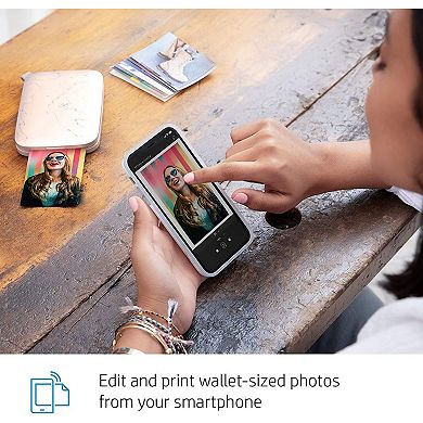 HP Sprocket Portable 2.3x3.4 Instant Photo Printer, Prints From iOS or Android Devices