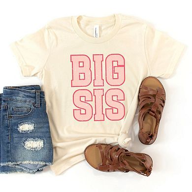 Big Sis Distressed Youth Short Sleeve Graphic Tee