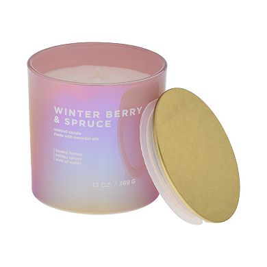 Sonoma Goods For Life® 13-oz. 3-Wick Brights Jar - Winter Berry &amp; Spruce