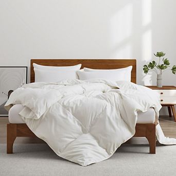 Unikome Lightweight Oversize Summer Blanket, Fluffy Goose Down Feather Duvet Insert