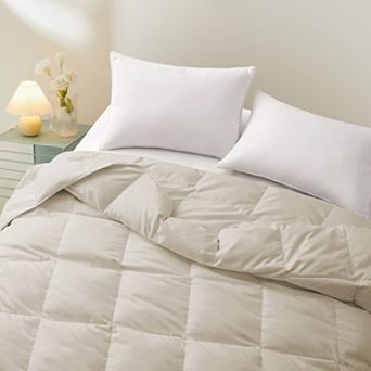 Unikome Fluffy Goose Down Feather Duvet Insert,lightweight Oversize Summer Blanket
