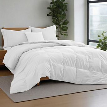 Unikome Fluffy Goose Down Feather Duvet Insert,lightweight Oversize Summer Blanket