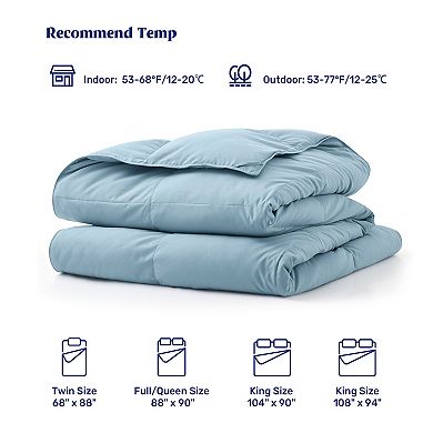 Unikome Lightweight Down Blanket, Fluffy Goose Down Feather Comforter