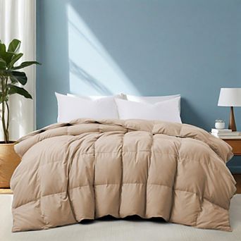 Unikome Lightweight Down Blanket, Fluffy Goose Down Feather Comforter