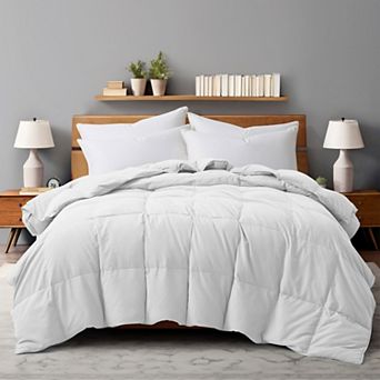 Unikome Lightweight Goose Down & Feather Duvet Comforter With Silent Softness