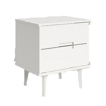 Farmhouse 2 Drawer Solid Wood Nightstand