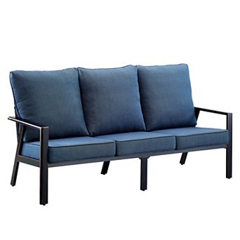 Oakland Living Aluminum Deep Seat Sofa with Cushions