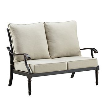 Oakland Living Rust Free Aluminum Deep Seat Loveseat with Cushions