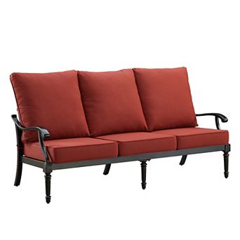 Oakland Living Rust Free Aluminum Deep Seat Sofa with Cushions