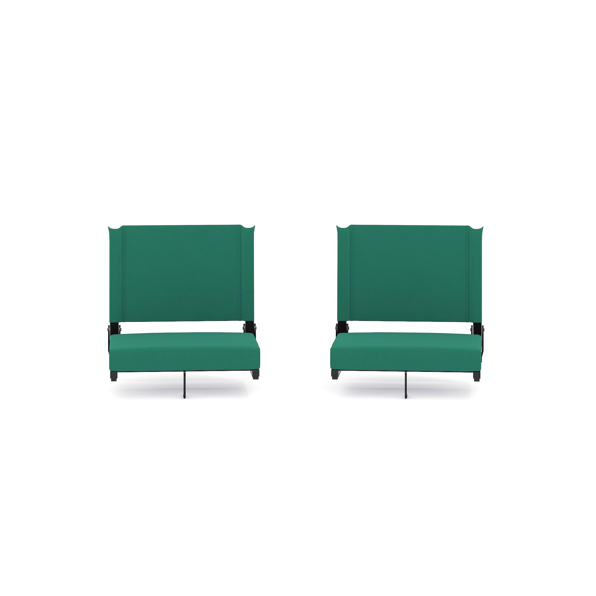 Flash Furniture 2-Piece Grandstand Comfort Lightweight Chair Set, Hunter Gr