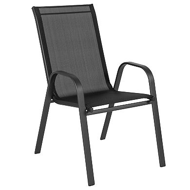 Flash Furniture 5-Piece Brazos Series Outdoor Stackable Chairs