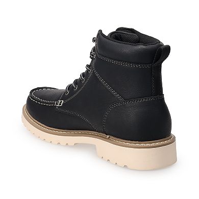 Sonoma Goods For Life Harlann Men's Moc Toe Lug Sole Hiker Boots