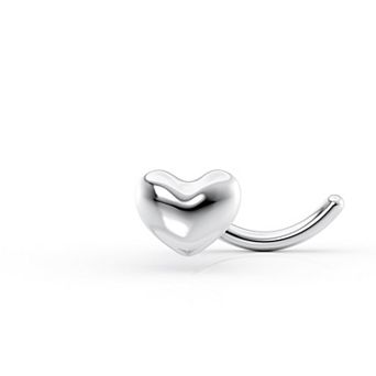 Lila Moon Curved Heart Nose Stud