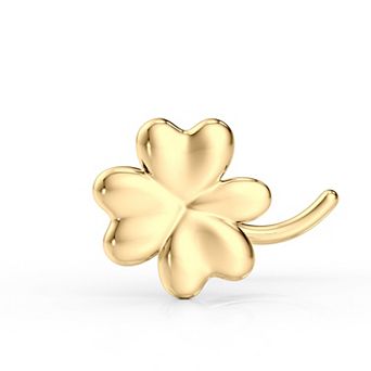 Lila Moon Curved Clover Nose Stud