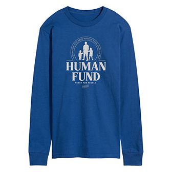 Men's Seinfeld The Human Fund Long Sleeve Graphic Tee