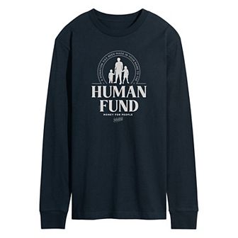 Men's Seinfeld The Human Fund Long Sleeve Graphic Tee