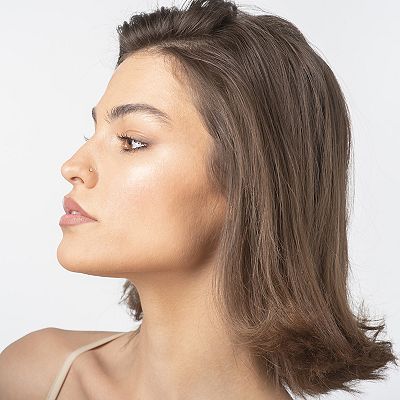 【稀少】インターナリースレッド 14k ゴールド ムーンストーン 14g Lila Moon 14k Gold Cubic Zirconia Curved Sun Nose Stud