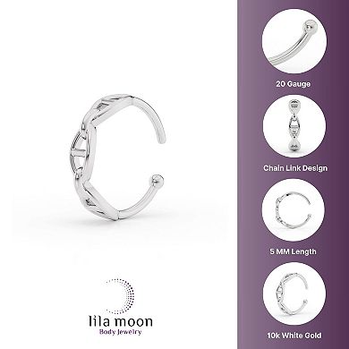 Lila Moon 10k Gold Open Nose Ring