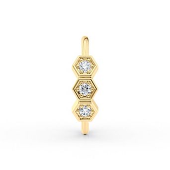 Lila Moon 10k Gold Cubic Zirconia Open Nose Ring