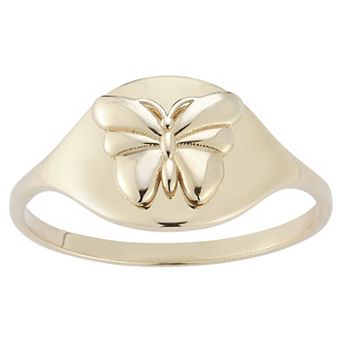 LUMINOR GOLD 14k Gold 3D Butterfly Ring