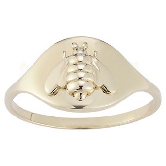 LUMINOR GOLD 14k Gold 3D Bee Ring