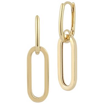 LUMINOR GOLD 14k Gold Link Drop Earrings
