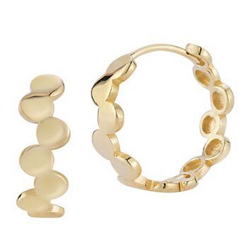 LUMINOR GOLD 14k Gold Bubble Huggie Earrings