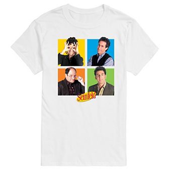 Men's Seinfeld Character Grid Graphic Tee