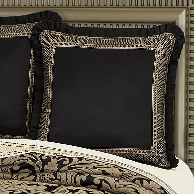 Five Queens Court Branson Black & Gold Comforter Set or Euro Sham