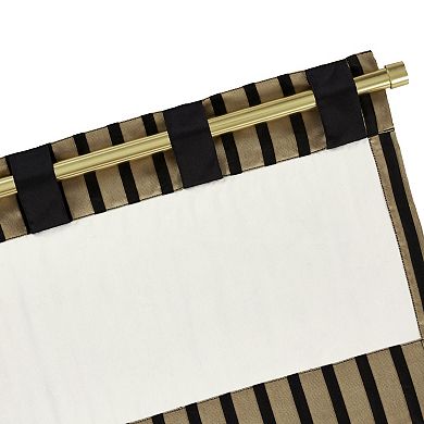 Five Queens Court Charleston Black Window Straight Valance