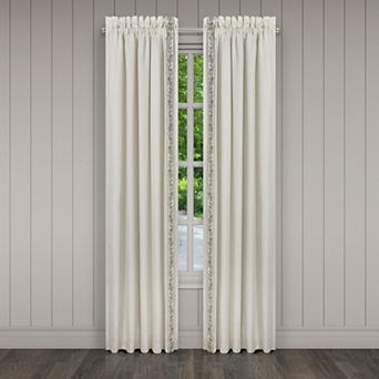 Five Queens Court Flaire Set of 2 Window Curtain Panels