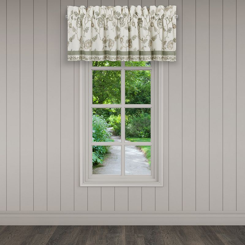 Five Queens Court Flaire Window Straight Valance, Multi None